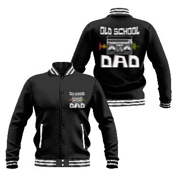 Discover Old School Dad Hip Hop Music Lover Baseball Jackets