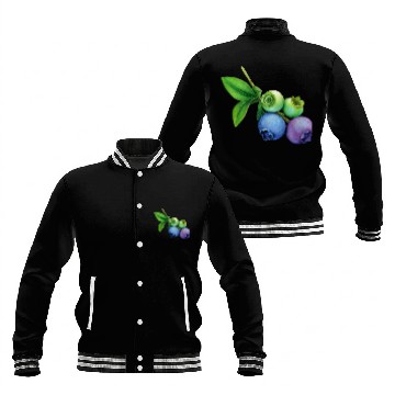 Discover blueberries Baseball Jackets