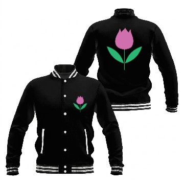 Discover Tulip Garden Gardening Baseball Jackets