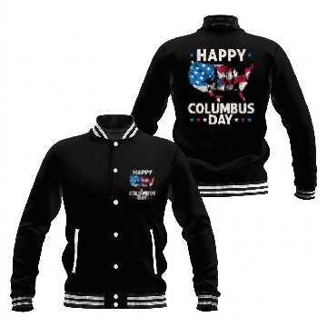 Discover Happy Columbus Day Christopher Columbus Navigator Baseball Jackets