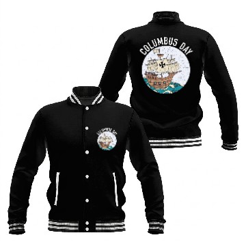 Discover Columbus Day Christopher Columbus Italian American Baseball Jackets