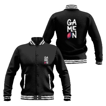 Discover Game on rugby american football Baseball Jackets