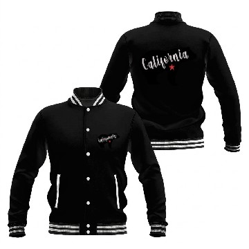 Discover California Bear Flag Baseball Jackets