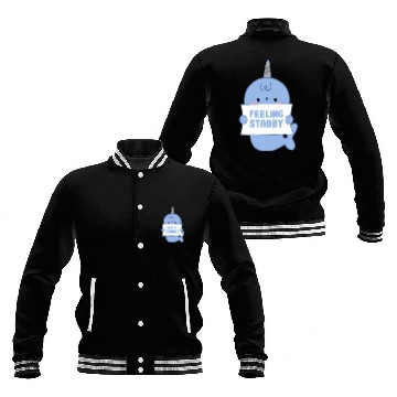 Discover Feeling Stabby, Narwhal Baseball Jackets