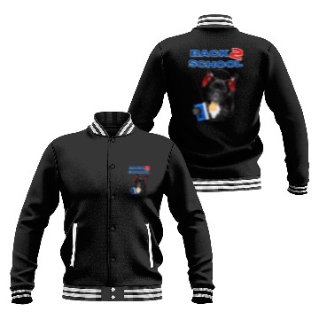 Discover FRENCH BULLDOG BACK 2 SCHOOL aka BACK TO SCHOOL Baseball Jackets