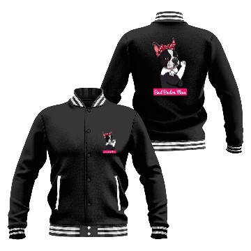 Discover Retro Boston Terrier Dog Mom Lover Cartoon Gift Baseball Jackets