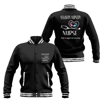 Discover Newborn Nursery Nurse Newborn Nursery Nursing Gift Baseball Jackets