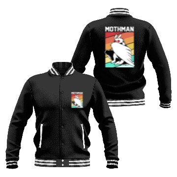 Discover Retro Mothman Cryptid 80s Vintage Mothman Baseball Jackets