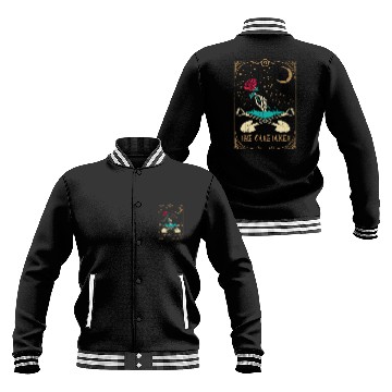 Discover Rose Tarot Card Occult Club Gothic Caretaker Baseball Jackets