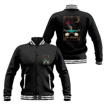 Discover Rose Tarot Card Occult Club Gothic Grower Baseball Jackets