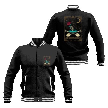 Discover Rose Tarot Card Occult Club Gothic Horticulture Baseball Jackets