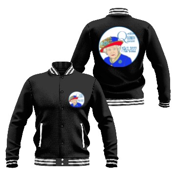 Discover Queen Elizabeth II - rip Queen Elizabeth II - rest Baseball Jackets