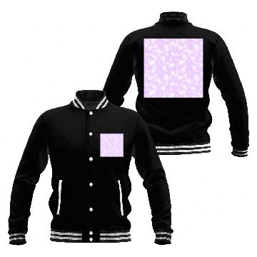 Discover Violet Snowflakes Pattern Baseball Jackets