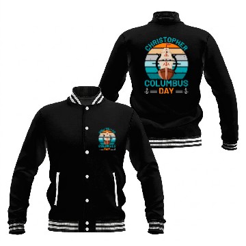 Discover Columbus Day for Christopher Columbus lover Baseball Jackets