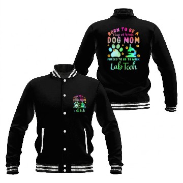 Discover Lab Tech Dog Mom Science Baseball Jackets