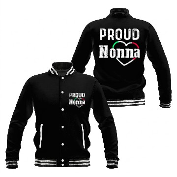 Discover Proud Nonna Italian Grandma Baseball Jackets
