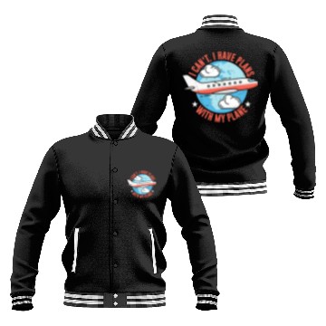 Discover Airline Pilot Aircraft Pilot Plans With My Plane Baseball Jackets