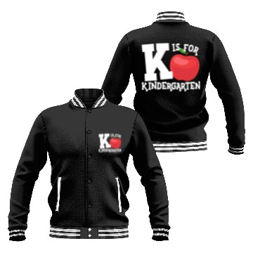 Discover K Is For Kindergarten Teacher Back To School Baseball Jackets