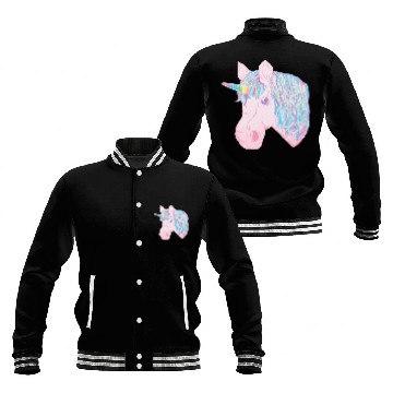 Discover kawaii rainbow unicorn Baseball Jackets
