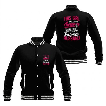 Discover Farming Farmer Husband Tractor Baseball Jackets