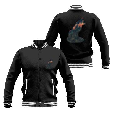 Discover Silent Fox in the Forest Nature Wilderness Autumn Baseball Jackets