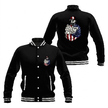 Discover Farming Farmer American Flag Us Baseball Jackets