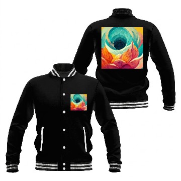 Discover Colorful mandala flower version 6 Baseball Jackets
