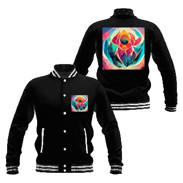 Discover Colorful mandala flower version 4 Baseball Jackets