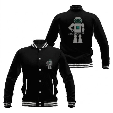 Discover ROBOT digital character. Baseball Jackets
