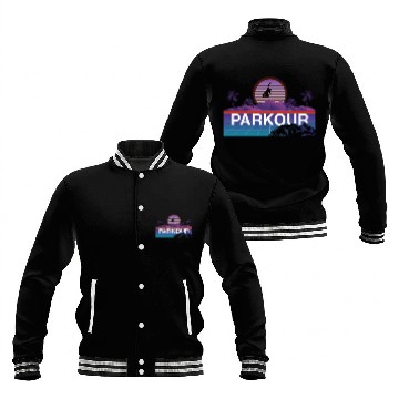 Discover Parkour Free Running Traceur 80s Baseball Jackets