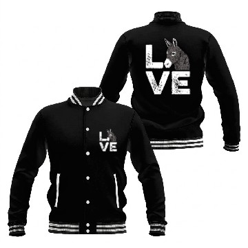 Discover Love Donkey Nature Lover Gift Baseball Jackets
