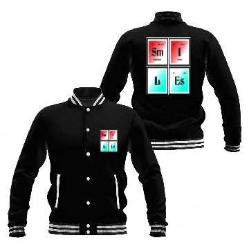 Discover Smiles | Periodic Table of Elements Baseball Jackets