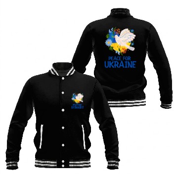 Discover Peace For Ukraine Baseball Jackets