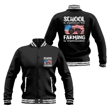 Discover Funny Farming Saying Gift For Farmers Baseball Jackets
