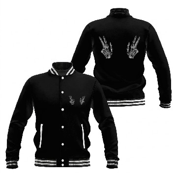 Discover Skeleton Hand Baseball Jackets