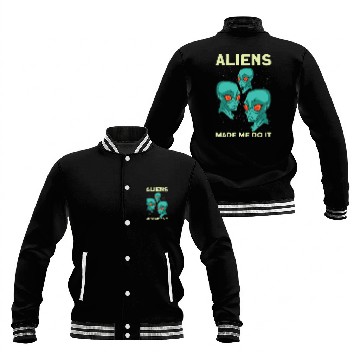 Discover Alien Extraterrestrial Area 51 UFO Space Geek Gift Baseball Jackets