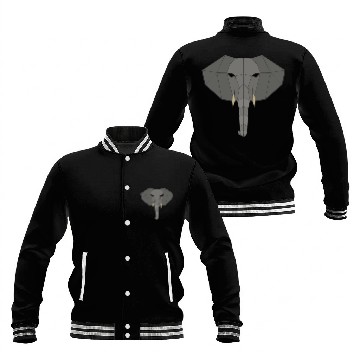Discover Elephant geometric Baseball Jackets