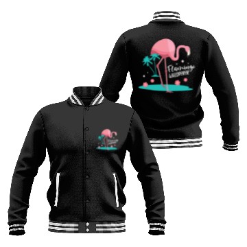 Discover Pink Flamingo Whisperer Animal Wading Bird Lover Baseball Jackets