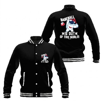 Discover Baseball bat space comet planet Baseball Jackets