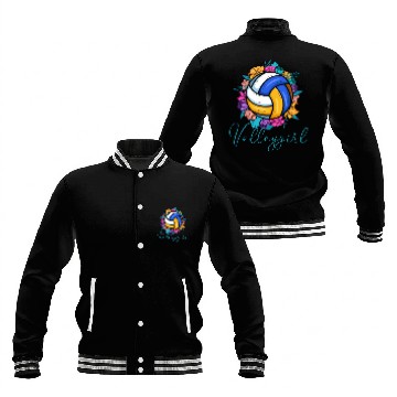 Discover Volleygirl Beach Volleyball Baseball Jackets