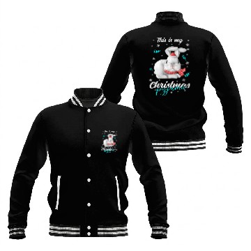 Discover Winter Christmas Pyjama rabbit Baseball Jackets