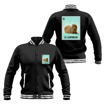 Discover El Carpincho Mexican Capybara Cards Funny Rodent Baseball Jackets