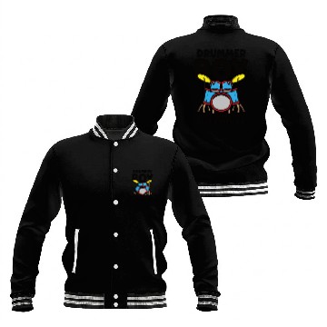Discover Drummer Drums Music Drum Set Drumming Baseball Jackets