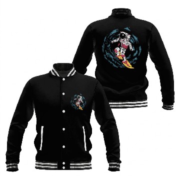 Discover Astronaut Surfing Baseball Jackets