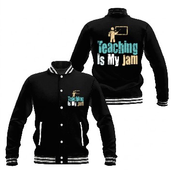Discover Teaching Is My Jam School Teacher Appreciation Baseball Jackets