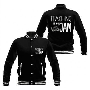 Discover Teaching Is My Jam School Teacher Appreciation Baseball Jackets