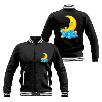 Discover dessin de croissant de lune Baseball Jackets