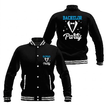 Discover Bachelor Party Team Bride Groom Baseball Jackets
