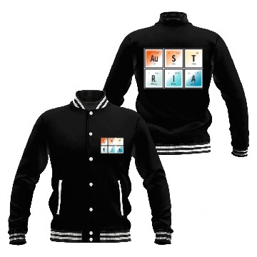 Discover Austria | Periodic Table of Elements Baseball Jackets