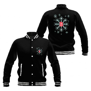 Discover Snowflake In Winter On Christmas With Bitcoin Baseball Jackets